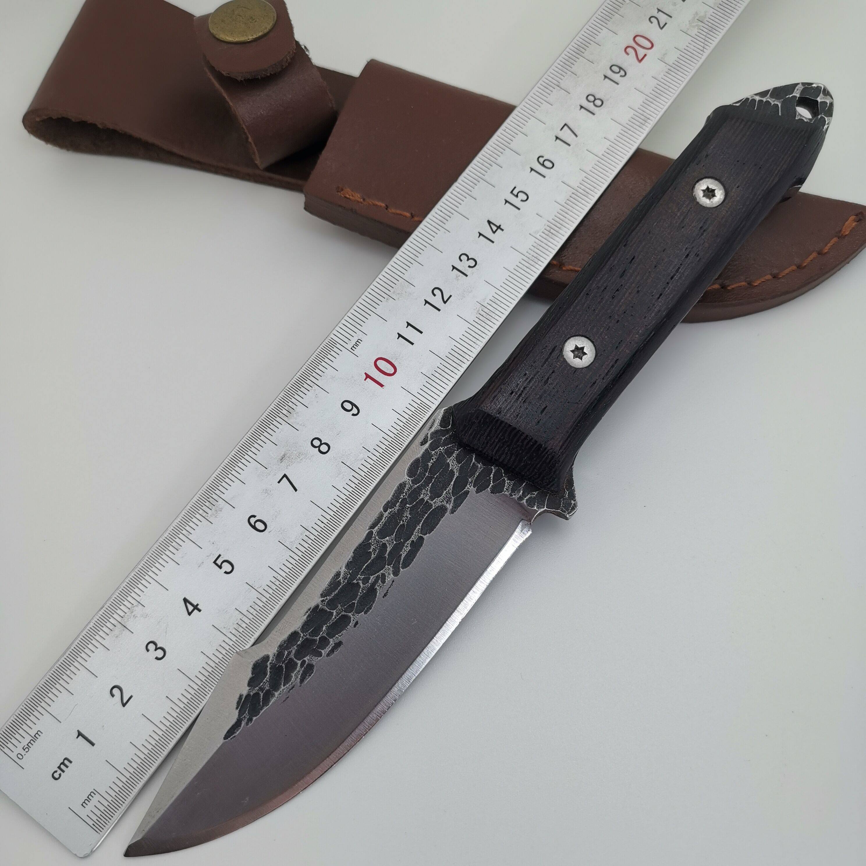 New Pint Pure Handcrafted Forged Knife Outdoor Equipped with small straight knife high hardness sharp cutter
