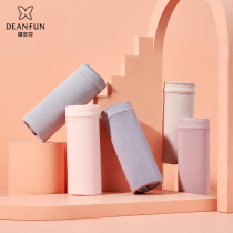 Butterfly Amphine Lady Briefs Female Autumn Winter Thin cotton antibacterial medium-high waist breathable one-piece triangular pants 4 strips