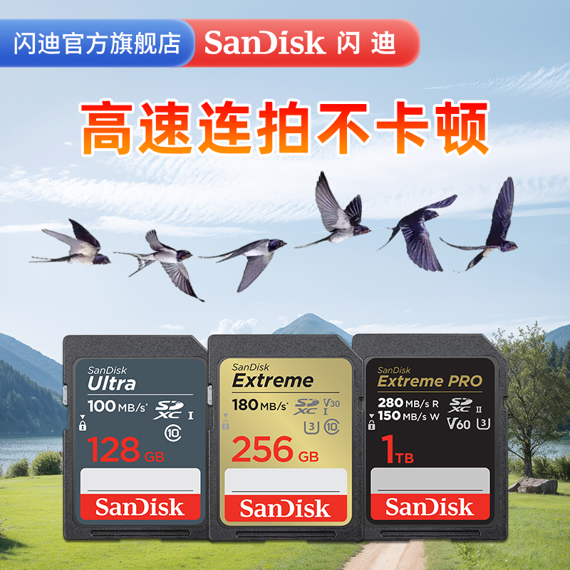SanDisk SDカード メモリカード 128G カメラユニバーサルSDメモリカード Canon Fuji Nikonカメラ専用フラッシュカード