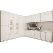 (My Le Jenny Cabinet) British cream style integrated kitchen cabinet custom home decoration minimalist home decoration