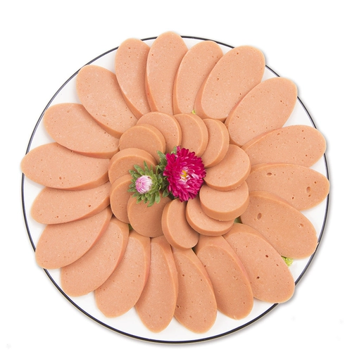 Qingyi Fang говядина со вкусом ветчиной колбасы 400G*3 мешки с халяльной говяжьей колбасой Мгновенные колбасы