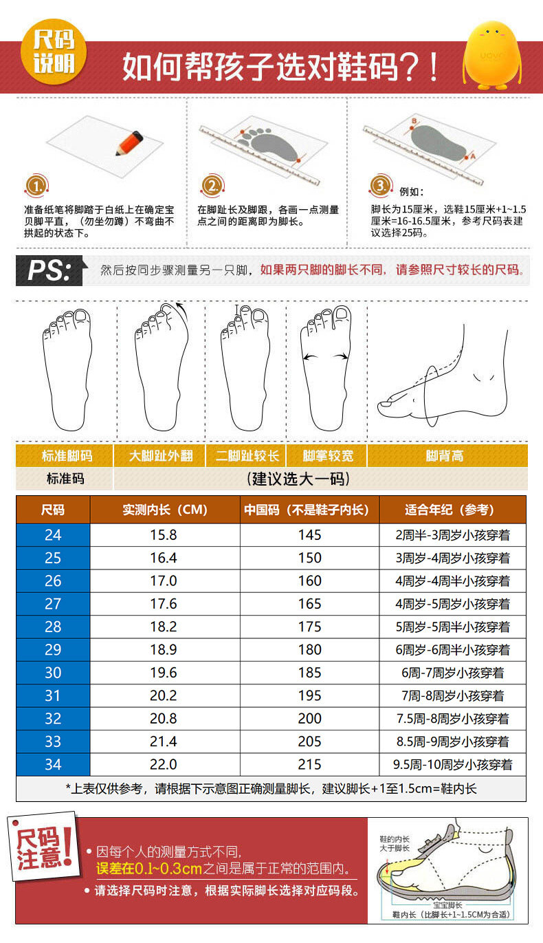 UOVO儿童凉鞋2026新款男童凉鞋夏季包头宝宝沙滩鞋中小童童鞋潮 — 17