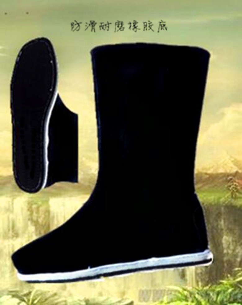 New ancient dress emperor's boots Tang dynasty minister boots ancient shoes men and women officials boots on the ground dragon boots prop cloth boots