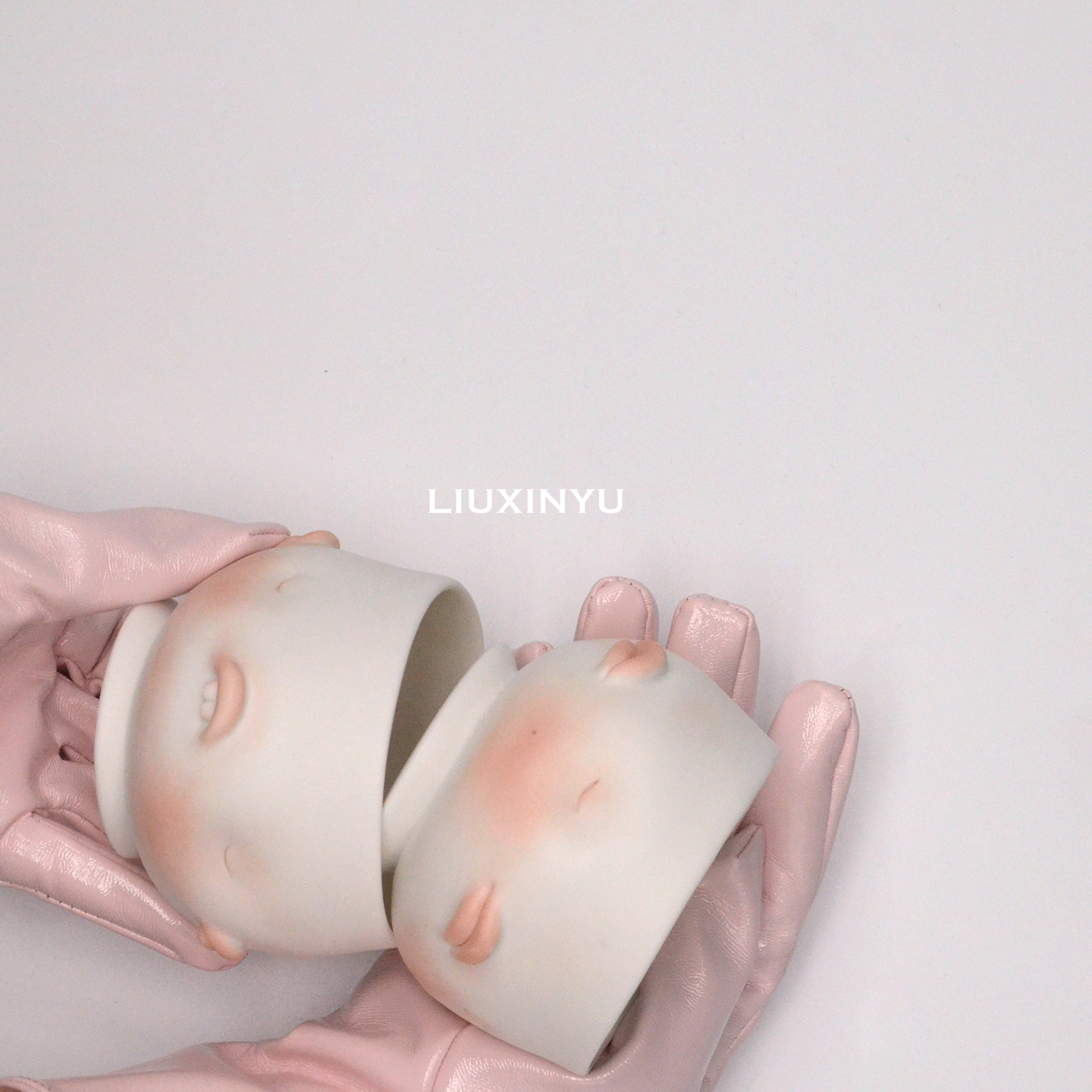 LIUXINYU | oror Cute ceramic bowl handmade colored rich blush small freckles multi-faceted baby face