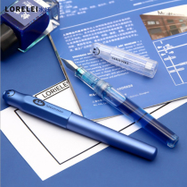 INS hand account water demon metal smiling face pen business frosted texture aviation aluminum color ink portable metal pen