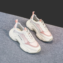 Breathable Old Daddy Shoes Woman 2019 Summer New Korean version Zhi Smoked Shoes Thick Bottom Mesh Surface 100 Hitch Heightened Sports Casual Shoes