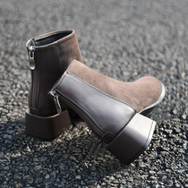 Self-preserved money extremely comfortable~ Short boots for women 2022 new autumn and winter versatile slim mid-heel thick heel Martin boots