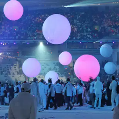 LED luminous throwing ball Water floating balloon touch color-changing beach ball luminous interactive wedding colorful induction ball