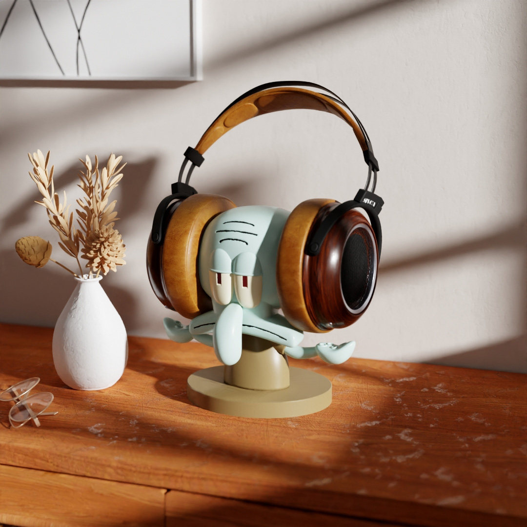 Wooden Headphones Holder