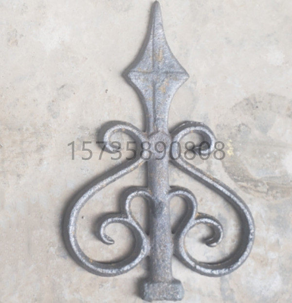 Peach Blossom Gun Tip Iron Art Accessories Iron Art Gun Pointed Big Gun Pointed Railing Accessories Anti-Creep Tips Big spear tip