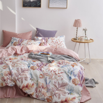 American retro digital printed firebird feathers 60 pieces of tribute satin long-staple cotton four-piece cotton 1 5m1 8m2m