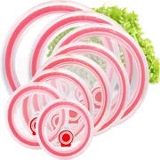 Niêm phong nắp nhựa tươi bát mì bao gồm lò vi sóng phổ quát sưởi ấm tròn hộp ăn trưa silicone nắp hộ gia đình chống rò rỉ - Hộp cơm điện sưởi ấm