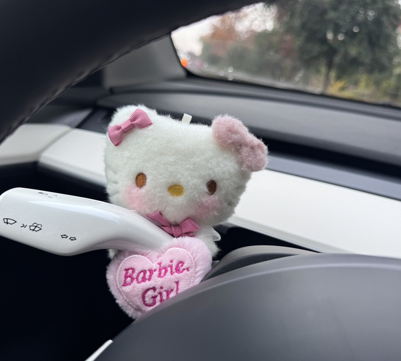 Hello Kitty Plush Doll Car Gear Shift Decoration Car Wiper Turn Signal Decoration New Car Gift