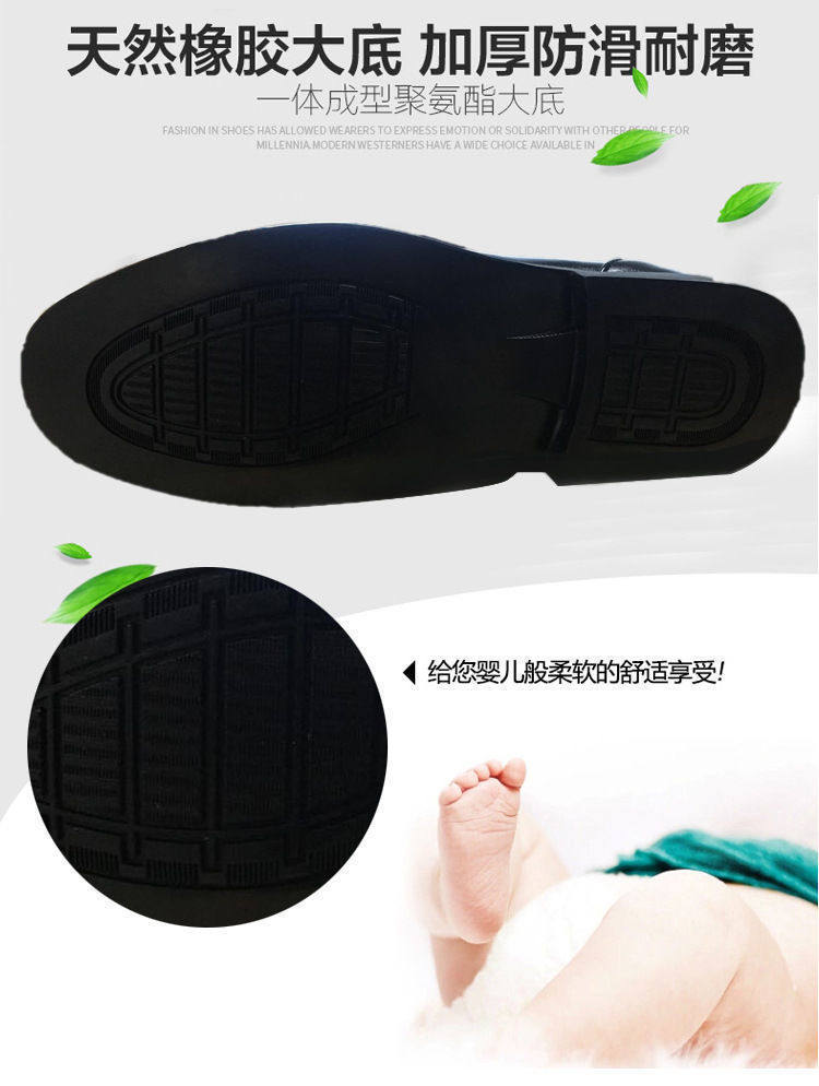 Платье обувь 【100%全牛皮】皮鞋男真皮透气商务休闲男鞋软底防滑中老年爸爸鞋 OTHER