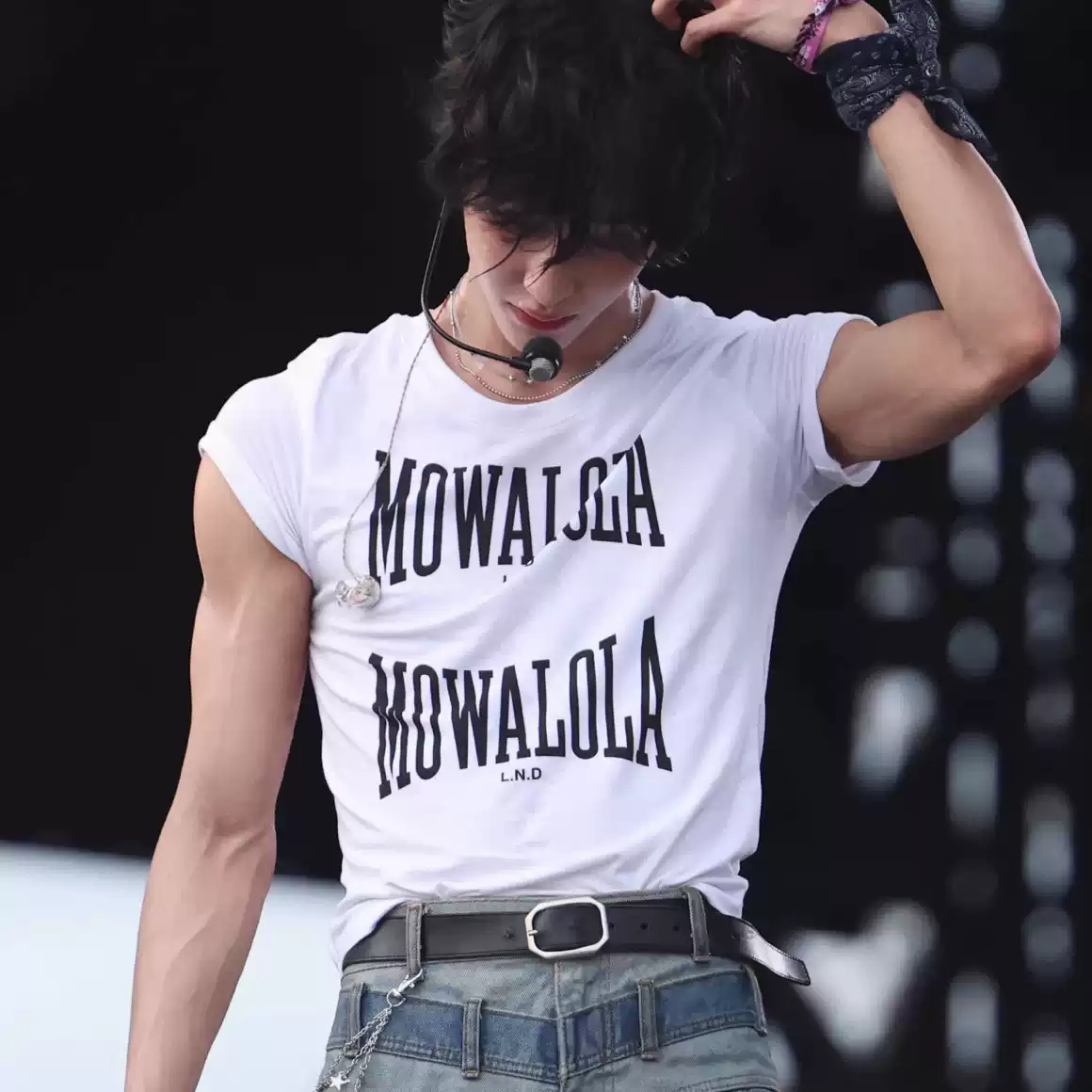 Mowalola ss24 Double Sweat白色短款修身短袖opm風格樸元彬同款-淘寶