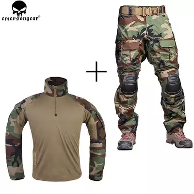 Emerson G3 WL four-color jungle frog suit outdoor live person tactical training T-shirt shirt pants suit