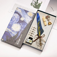 Ван Гог Деревянная ручка Печать (Звездное небо)