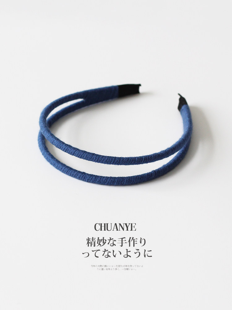 Kawano Japanese and Korean knitted wool hair hoop new simple and fashionable hair hoop for women's daily wear high skull headband hair accessories