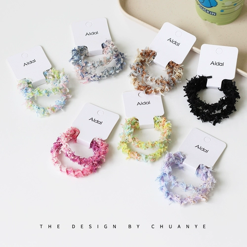 Kawano Candy Color Hair Circle net Red 2024 Новый ниша дизайн головы веревка и волосы резиновый рух