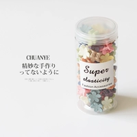 Заколка-крабик, в цветочек, 1.5см