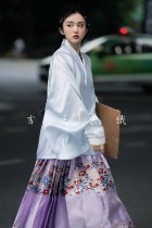 Giyuans clothing-the Ming-made horse noodle skirt Flowers specious in the shape of a cake-work package is fully custom-made