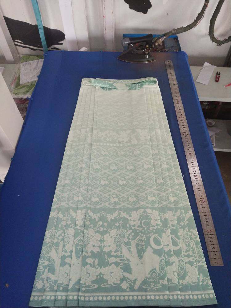 Hanfu to material horse face 100 pleats matt 2 5 cm pleats large 100 rosedress custom-made bulk single base work fee hyperlinks