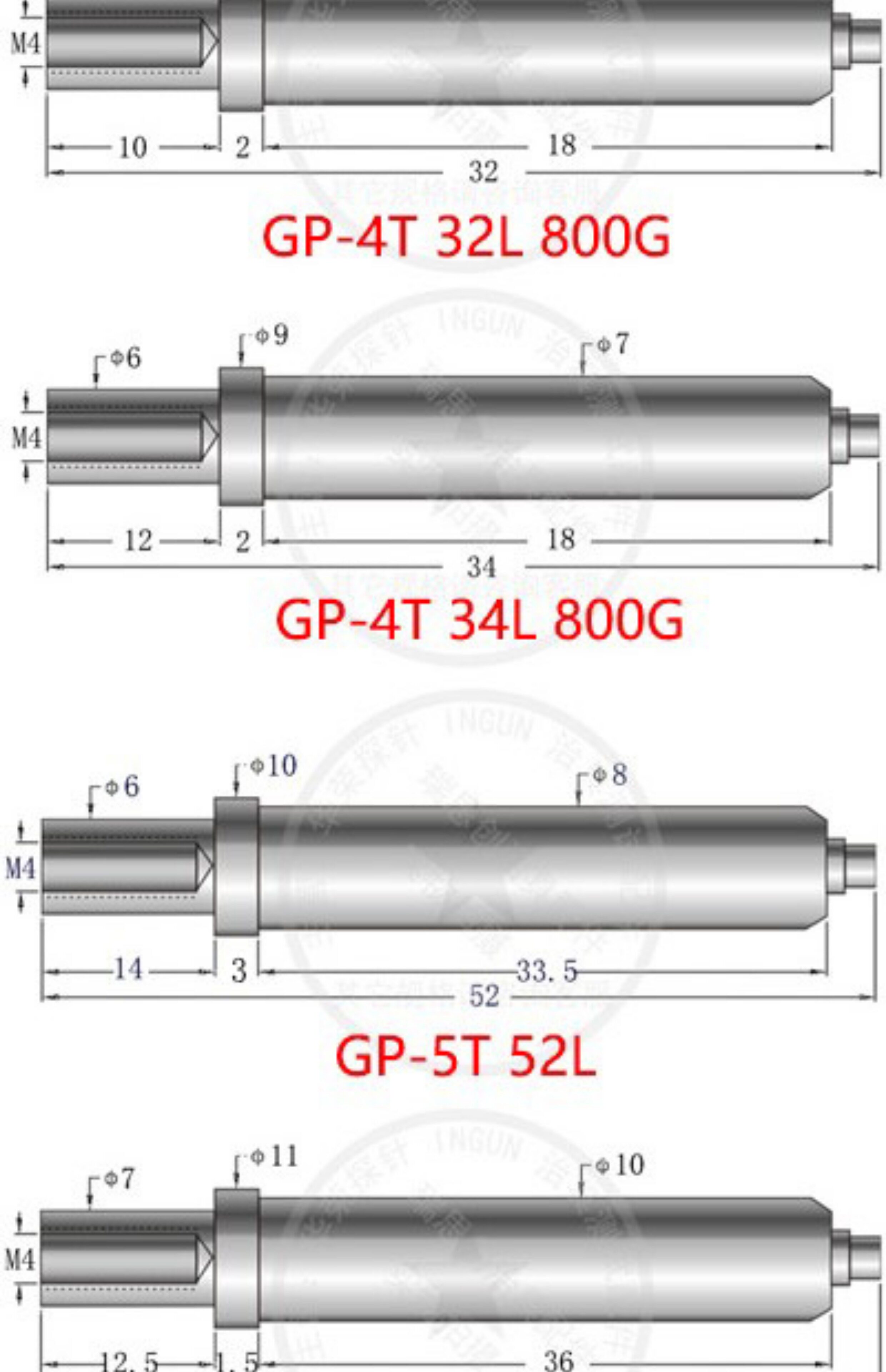 GP-2T Fixture Light Plate Positioning Pin PCB Spring Thimble Support ...