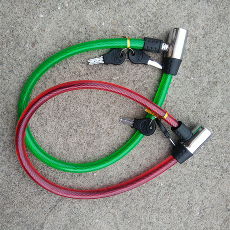 Bicycle lock electric car lock wire rope lock ring lock chain lock copper core lock bold steel cable lock chain lock