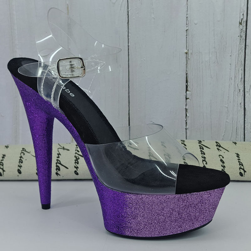 Leecabe Private Custom High Heel Dance Shoes Sexy High Pick Stage Ultra High Heels Custom High Heel Sandal 1J