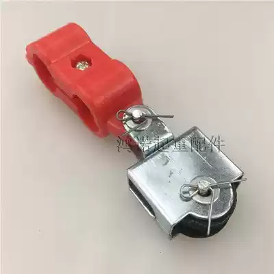 Crane semi-plastic hanging wire pulley Driving electric crane small pulley pulley Cable wire rope slip 