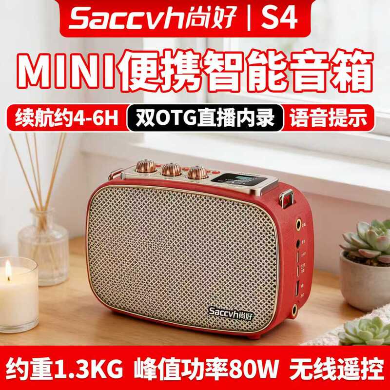 Shanghao S4 Electric Wind Instrument Dedicated Speaker Official Flagship Erhu Saxophone S4 Audio Outdoor Karaoke Speaker