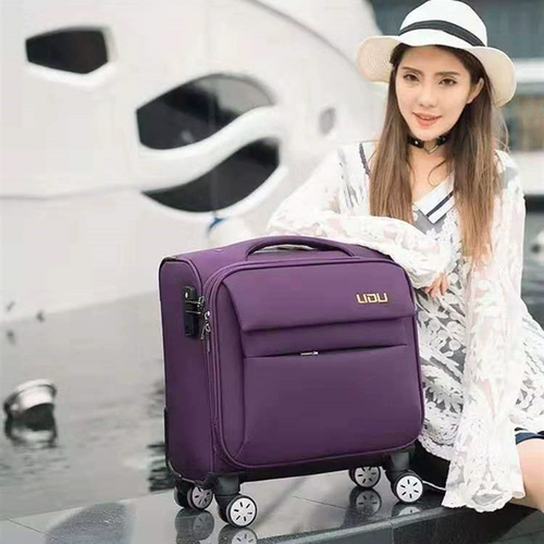 Маленький чемодан, 16 дюймов, ткань оксфорд, 14 дюймов