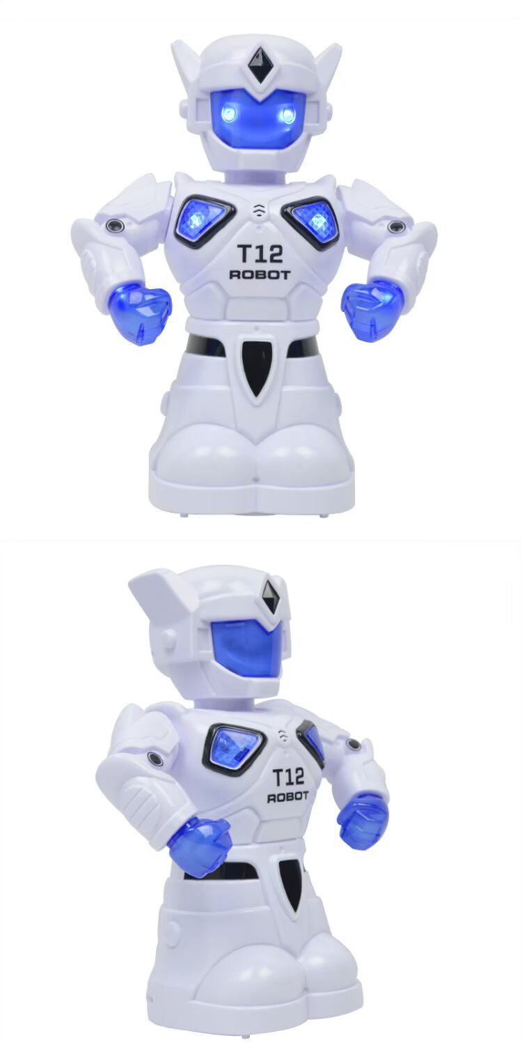 Điện phổ ánh sáng âm nhạc robot đồ chơi trẻ em Cảm ứng câu chuyện thông minh robot máy giáo dục sớm đồ chơi gỗ thông minh