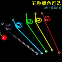 Creative acrylic color mixing stick mixing rod coffee milk tea juice stick cocktail mixing bar Special