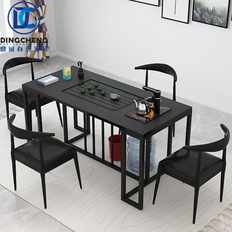 Nanning tea table and chair combined kung fu tea table tea table tea tables and tea office minimally modern new Chinese solid wood tea art table