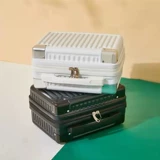 Модная металлическая портативная коробка, чемодан, высококачественный маленький ящик для хранения, 14 дюймов