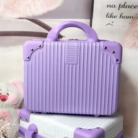 Ретро портативный чемодан, маленькая коробка для путешествий, ящик для хранения, 14 дюймов