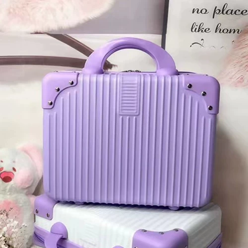 Ретро портативный чемодан, маленькая коробка для путешествий, ящик для хранения, 14 дюймов