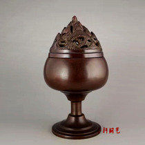 Pure Bronze Boshan Stove Imitation Han Lavender Bronze Incense Stove Tea Aisle Incense Stove Copper Stove Home Office Decoration