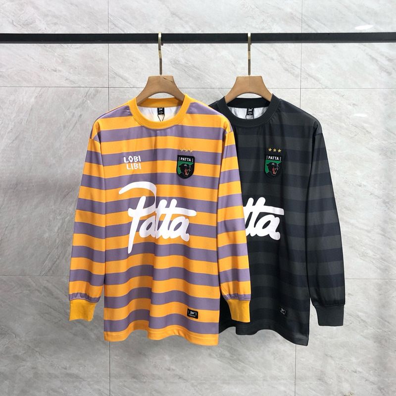 Patta Collaboration American High Street Fashion Brand Football Jersey Long-Sleeve T-Shirt Unisex ins Casual Sports Top