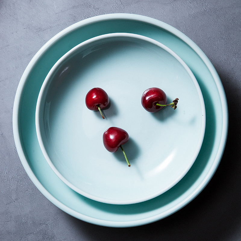 Hotel With Porcelain Hotel Loaded With Vegetable Bowls Ceramic Shadows Glazed Broth Bowl Mixed Noodles Bowl Home Cooking Bowls Chinese Cutlery Customize