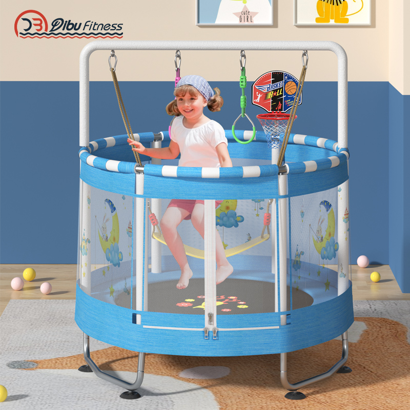 Trampoline home children indoor baby bouncing bed Children adult fitness with net family toy jumping bed
