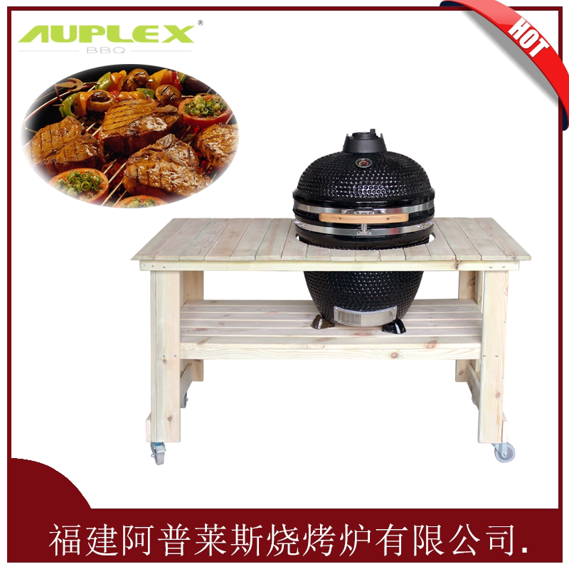 21 Inch Large Green Egg Ceramic Barbecue Grill American Tuhao BBQ Ceramic Pizza Oven Ceramic Barbecue Grill