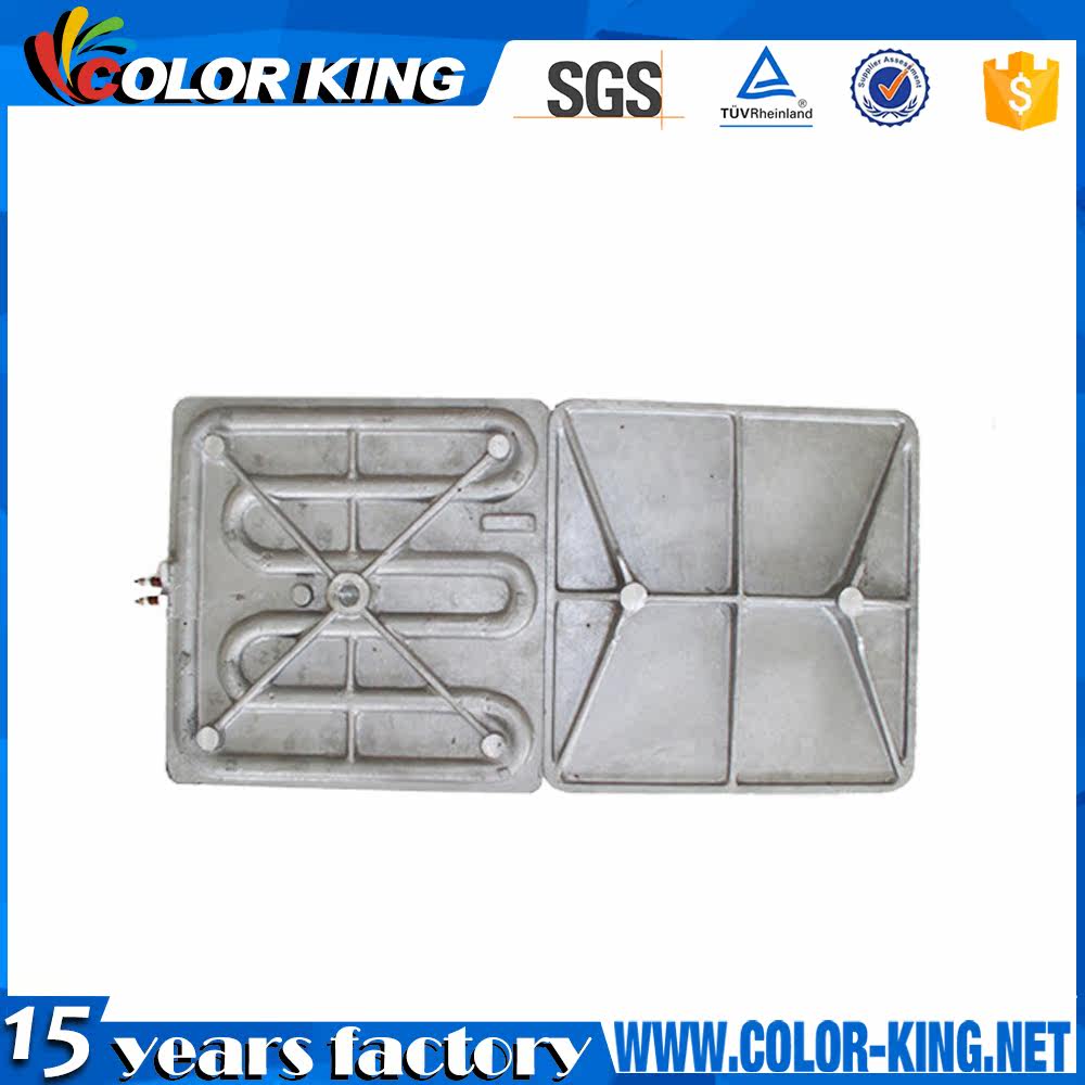 Thermal transfer machine transfer heating plate bottom bracket 38*38cm 6 tube aluminum heating plate
