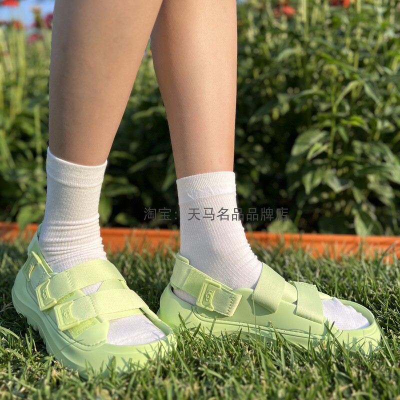 Authentic Ugg Summer Thick-Soled Sandals with Straps and Velcro for Men and Women 1152686 1153078