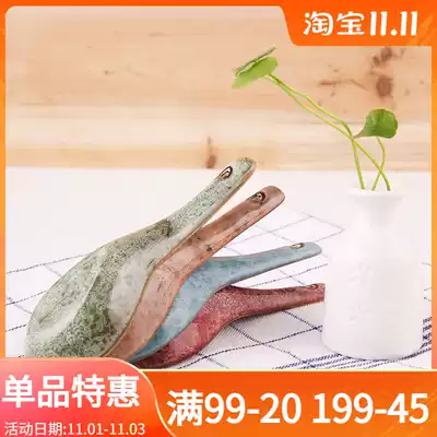 Yuquan cute spoon spoon long handle Korean hand-painted underglaze color household ceramic creative Net red small soup spoon