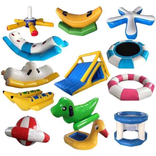 Millones de bolas de océano para piscina, juguete inflable de agua para niños, balancín con ruedas calientes, flotador de trampolín giroscópico de barco Banana