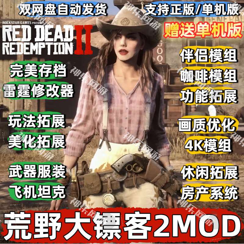 Red Dead Redemption 2 Mod, Red Dead Redemption 2 Standalone Version, Remote Installation Package, Hot Coffee Companion Mod