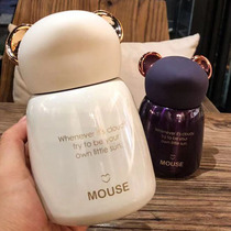 Small fresh creative big belly small thermos female cute student portable kettle Mini girl heart ins water cup
