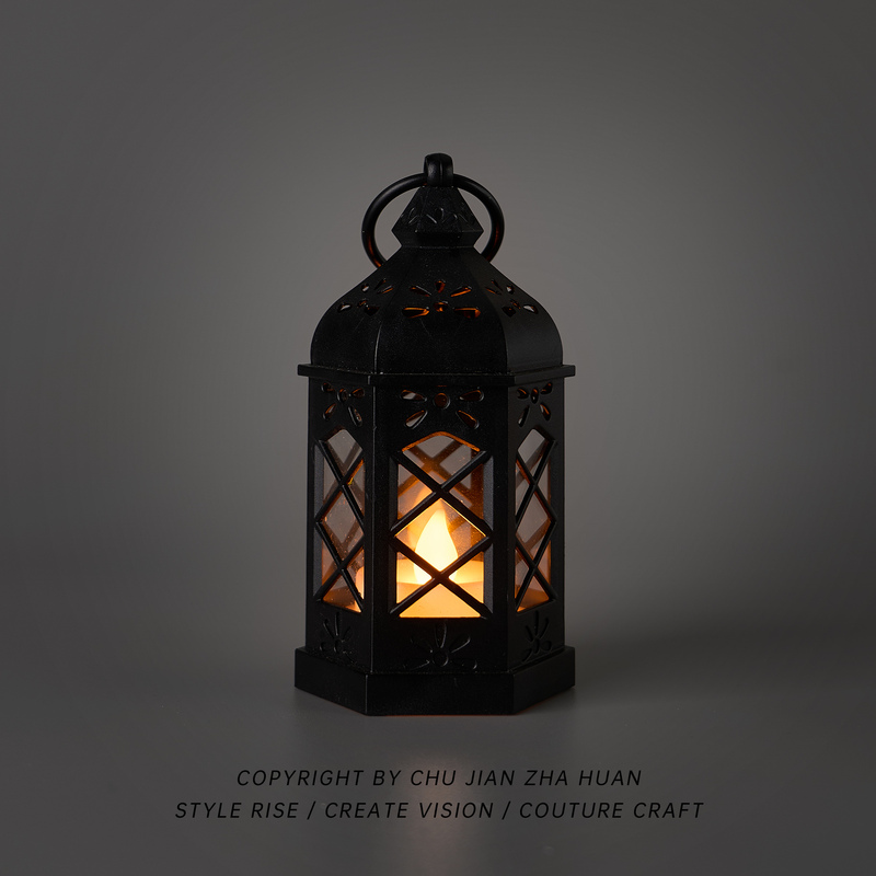 First Sight, First Love! European and American Moroccan-Style Hexagonal Lanterns, Atmospheric Decorative Glowing Night Lights, Ornaments